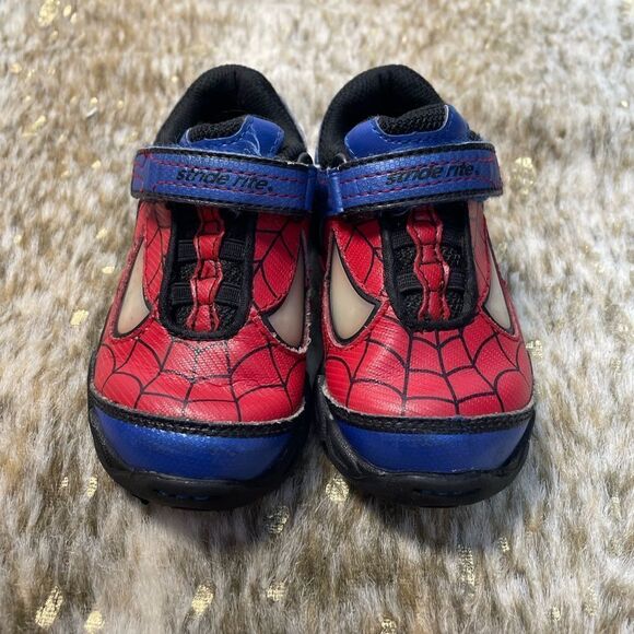 5 for $25🔥Marvel Spider-Man StrideRite Sneaker Boys Size 7.5W - Picture 3 of 9